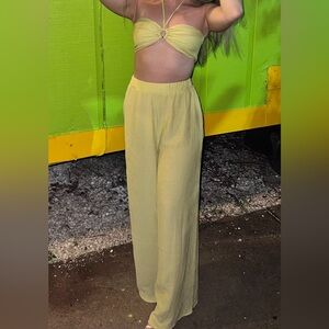 Boutique Crop Top & Pants Set